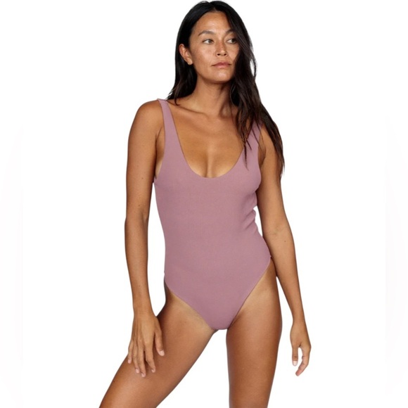 Mai Deluxe Bonita Bodysuit Swimsuit in Purple Rain NWT - Picture 8 of 12